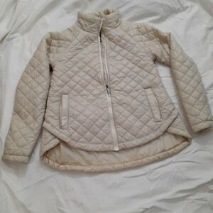 puffer jacket size P/S cream color quilted Kyodan outdoor